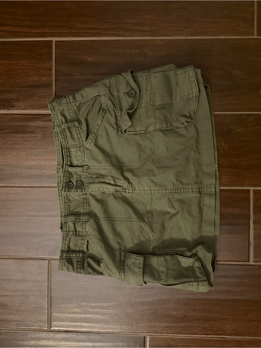 Brandy Melville Olive Green Cargo Skirt